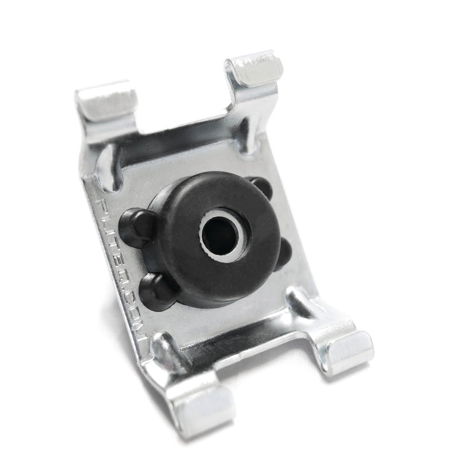 Resilient Sound Isolation Clips (100 per box) feature a metal bracket with a snap-in ferrite core for EMI suppression, enhancing acoustic performance, noise reduction, and soundproofing in multifamily and commercial buildings.