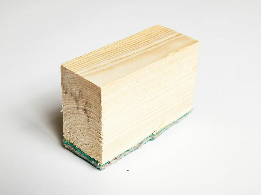 Acoustic Batten 70 for Concrete Floor: A composite soundproofing batten with SilentCloud felt layer, designed for effective noise reduction and vibration damping. Ideal for enhancing acoustic insulation between floors.