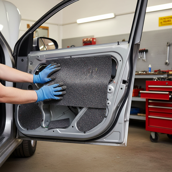 Premium Self-Adhesive Acoustic Felt 8mm Thick - 8.0 sq.m Coverage for Car Interiors and Noise Absorption