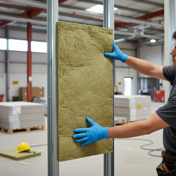 Premium Acoustic Insulation Sound Slab 100mm for Noise Reduction in Walls and Floors