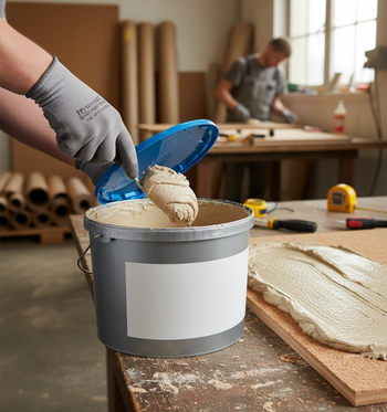 Professional Heavy Duty Cork Adhesive 5kg Tub for Easy Installation on Plywood, MDF, and OSB Surfaces