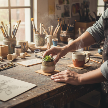 Premium Non-Adhesive Cork Coaster Sheets - 90mm x 90mm, 50 Sheets, 2mm Thick for Versatile Use