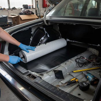 Professional Sound Deadening and Insulation Mat - 4.5mm Thick with Butyl Rubber and Foam for Noise Reduction and Vibration Control