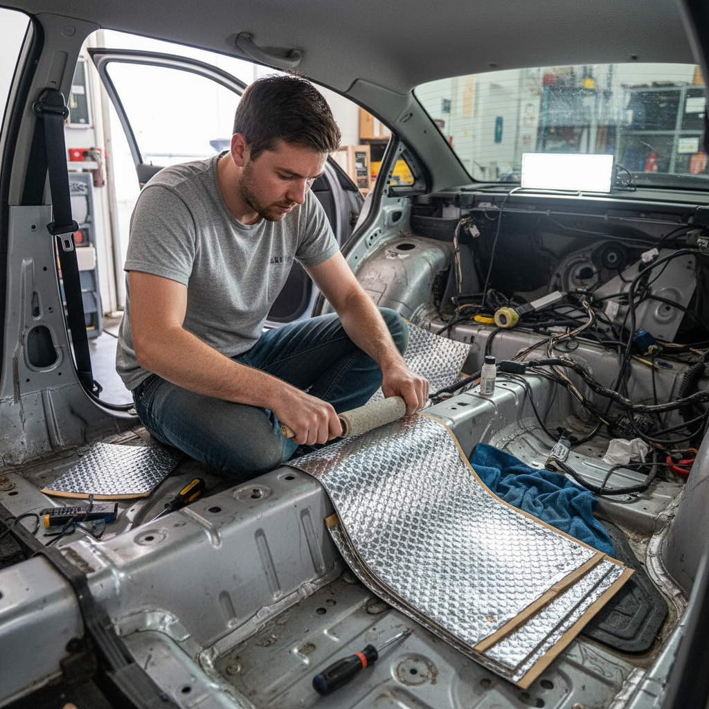 Premium Self-Adhesive Sound Deadening Vibration Damper Sheets - High Grade Butyl Construction for Noise Reduction and Easy Installation