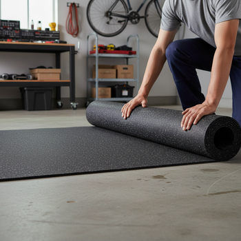 Premium Heavy Duty Acoustic Gym Rolls - Durable Rubber Flooring for Fitness Spaces with Noise Reduction and Slip Resistance