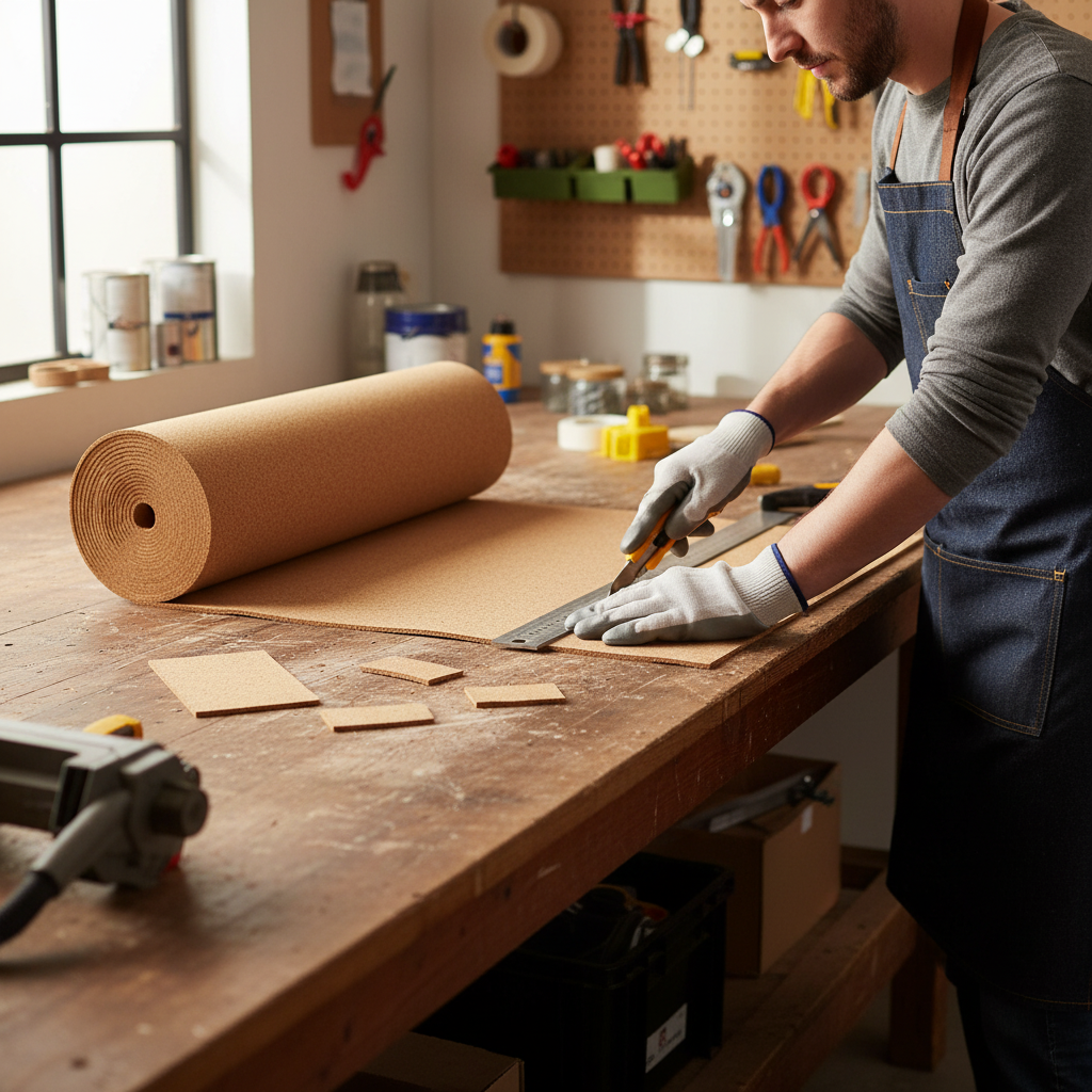 Premium Fine Grain Large Cork Roll 5m x 1m - 2mm Thick Natural Material for Interior Walls