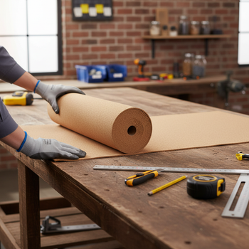 Premium Fine Grain Large Cork Roll 8m x 1m - 6mm Thick for Interior Walls - High-Quality Professional Grade for Industrial and Commercial Applications