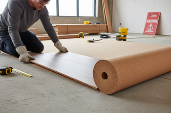 Premium Natural Cork Underlay Roll - 10m x 1m x 3mm Thick for Laminate and Wooden Flooring
