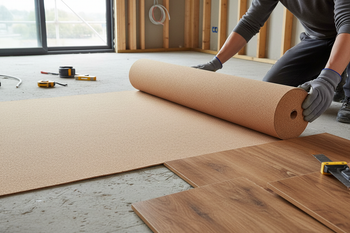 Premium Natural Cork Underlay Roll - 1m x 6m - Moisture Resistant, Lightweight, Various Thicknesses Available