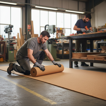 Premium Fine Grain Large Cork Roll - 3m x 1m, 8mm Thick for Interior Walls - High-Quality Professional Grade for Industrial and Commercial Applicat...