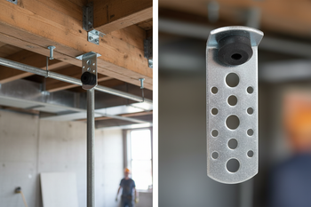 Premium 70mm Acoustic Hanger for Suspended Ceiling Construction - Box of 100, Compliant with British and European Standards