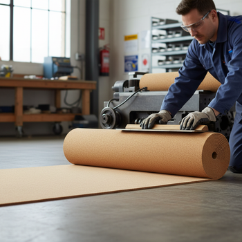 Premium Fine Grain Large Cork Roll - 6m x 1m, 3mm Thick for Interior Walls - High-Quality Professional Grade for Industrial and Commercial Applicat...