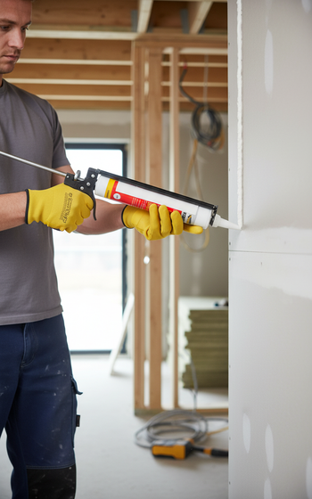 Premium Acoustic Sealant 300ml - High Strength Flexible Adhesive for Plasterboard Sealing and Bonding