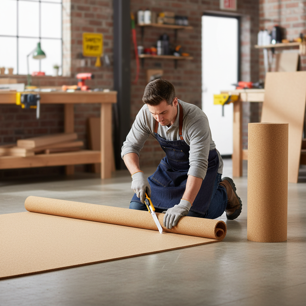 Premium Fine Grain Large Cork Roll - 4m x 1m - 10mm Thick for Interior Walls - High-Quality Professional Grade for Industrial and Commercial Applic...