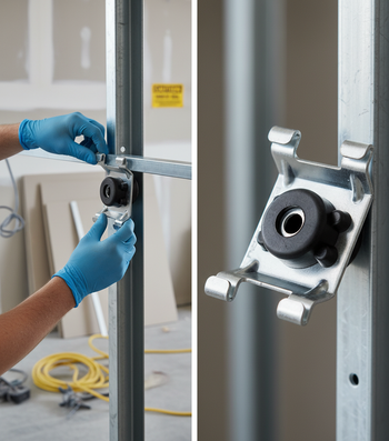 Premium Heavy Duty Acoustic Performance Mount for Wall and Floor-Ceiling Assemblies with Superior Sound Reduction