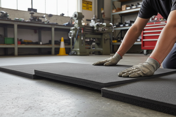 Professional Acoustic Underlay 1200mm x 1200mm x 9mm for Noise Reduction in Carpets and Laminate Flooring - Lightweight and Effective