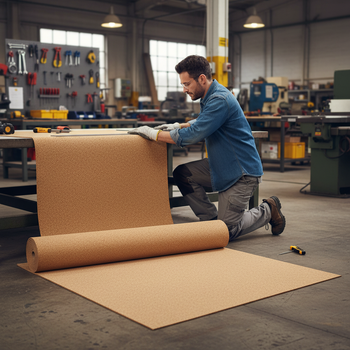 Premium Fine Grain Large Cork Roll for Interior Walls - 10m x 1.22m, Various Thicknesses Available