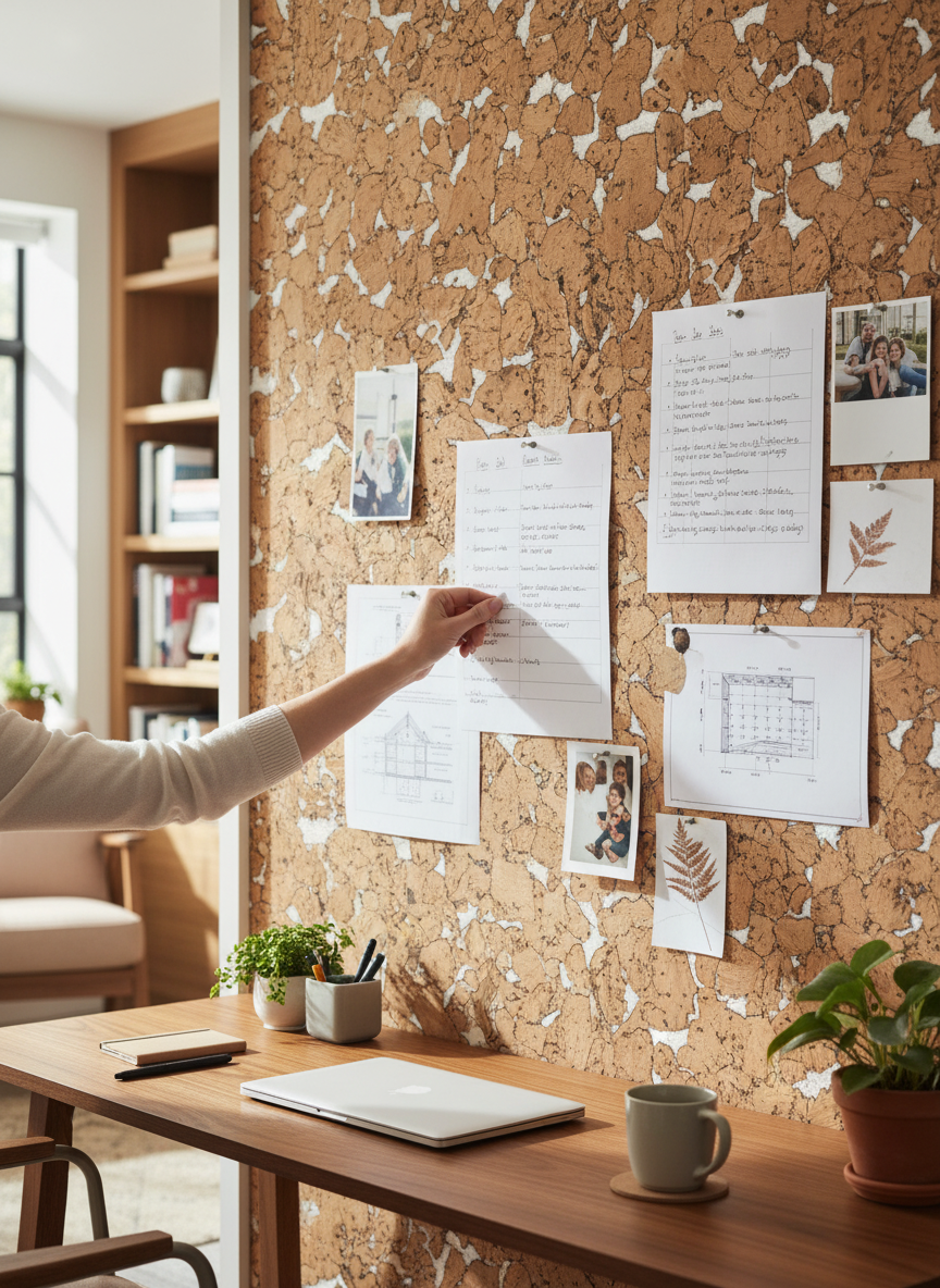 Premium White Patterned Wall Tiles - 600mm x 300mm, 3mm Thick for 1.98m2 Coverage, ideal for soundproofing home-office spaces, enhancing acoustic performance with style and elegance, shown amidst a creative workspace setting.