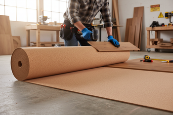 Premium Natural Cork Roll - 10m x 1m x 8mm Thick Underlay for Flooring Applications