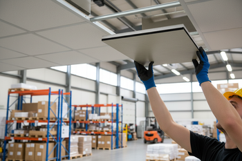 Premium Acoustic Tile 600mm x 600mm for Sound Reduction in Suspended Ceilings - High-Quality Professional Grade for Industrial and Commercial Appli...