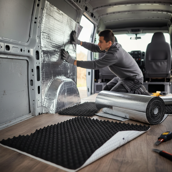 Premium Campervan Insulation and Sound Deadening Kit with 10mm Liner and 2mm Deadening for Enhanced Comfort
