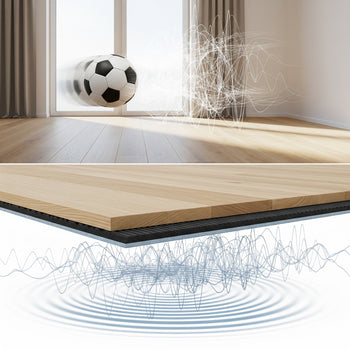3mm Acoustic Soundproof Underlay – Rubber Sheet for Flooring & Impact Noise | Noise Reduction Up to 54dB