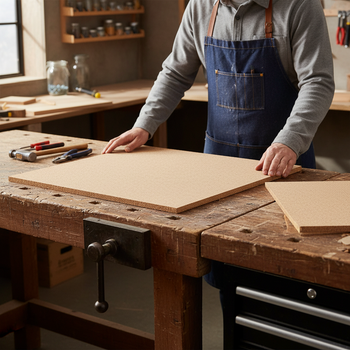 Premium Fine Grain Non-Adhesive Cork Sheets - 610mm x 450mm x 15mm - Pack of 4 for Wall Coverings and Pinboards