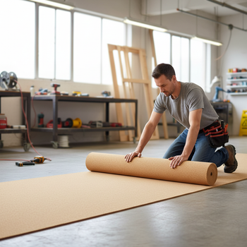 Premium Fine Grain Large Cork Roll 8m x 1m - 4mm Thick for Interior Walls with Natural Moisture Resistance