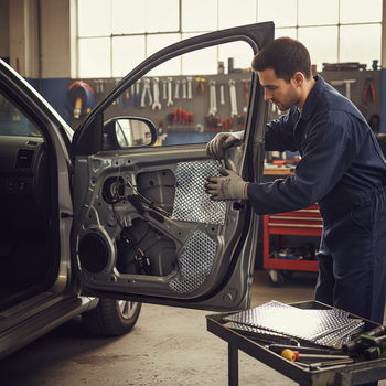 Premium Sound Deadening Vibration Damper - 30 Sheets, High Grade Butyl, Flexible Installation, 1.8mm Thick for Vehicle Noise Reduction