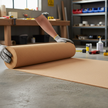 Premium Fine Grain Large Cork Roll 4m x 1m - 6mm Thick Natural Material for Interior Walls