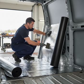 Premium Heavy Duty Sound Deadening and Insulation Kit for Large Vans - Complete with Soundproofing Mats and Thermal Liner