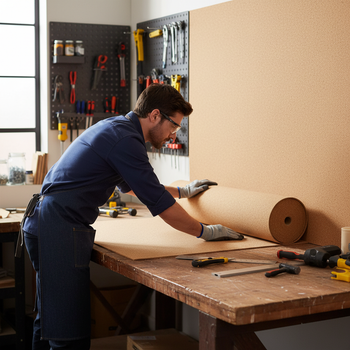 Premium Fine Grain Large Cork Roll 4m x 1.22m for Interior Walls - Various Thicknesses Available