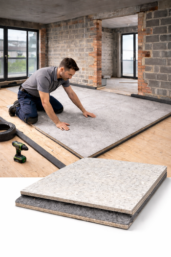 SilentScreed™ Panel 18 – Acoustic Insulated Overlay Board for Separating Floors