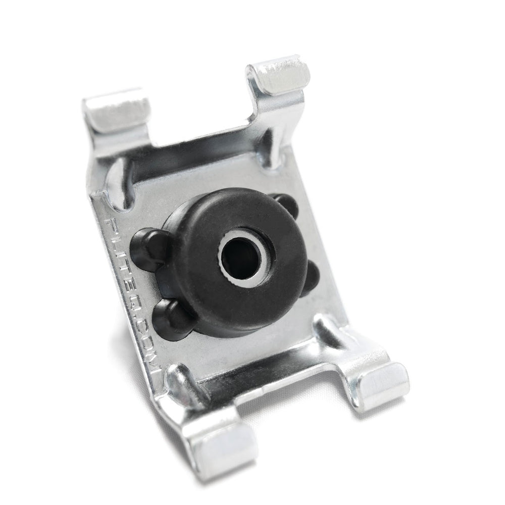 Resilient Sound Isolation Clips (100 per box) feature a metal bracket with a snap-in ferrite core for EMI suppression, enhancing acoustic performance, noise reduction, and soundproofing in multifamily and commercial buildings.