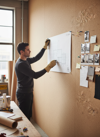 Premium Large Feature Wall Cork Roll - 4m x 1.22m - 6mm Thick Natural Cork for Interior Walls