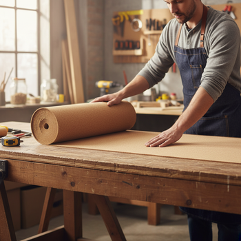 Premium Fine Grain Large Cork Roll for Interior Walls - 8m x 1.22m with Various Thickness Options