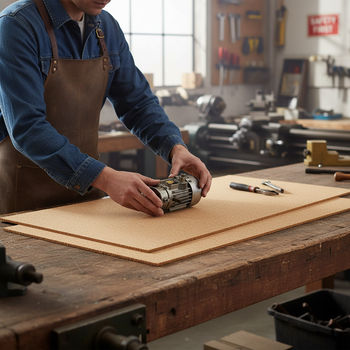 Premium High Density Cork Rolls - 915mm x 305mm - 3mm Thick, Pack of 4 for Train Track Underlay