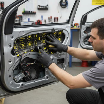 Premium Sound Deadening Speaker Kit for Enhanced Bass Response - 4 Sheets, 2mm Thickness with Aluminum Foil