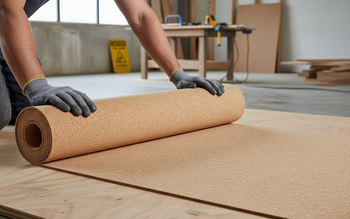 Premium Natural Cork Underlay Roll Samples - Acoustic Insulation Options in Various Thicknesses