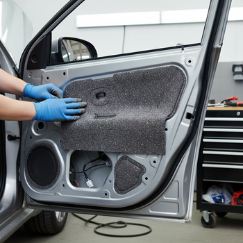 Premium Self-Adhesive Acoustic Felt Material 8mm Thick for Sound Absorption and Thermal Insulation in Vehicles