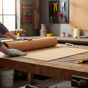 Premium Fine Grain Large Cork Roll 7m x 1m - 2mm Thick for Interior Walls - High-Quality Professional Grade for Industrial and Commercial Applications