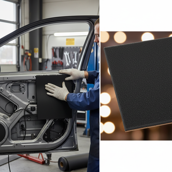 Premium Self-Adhesive Thermo-Acoustic Material 10mm Thick for Noise Reduction and Heat Insulation - 800x500mm Sheet