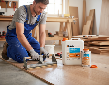 Premium 2K Polyurethane Floor Finish - Waterborne, 5KG - Excellent Wear Resistance and Chemical Resistance for Wooden Floors